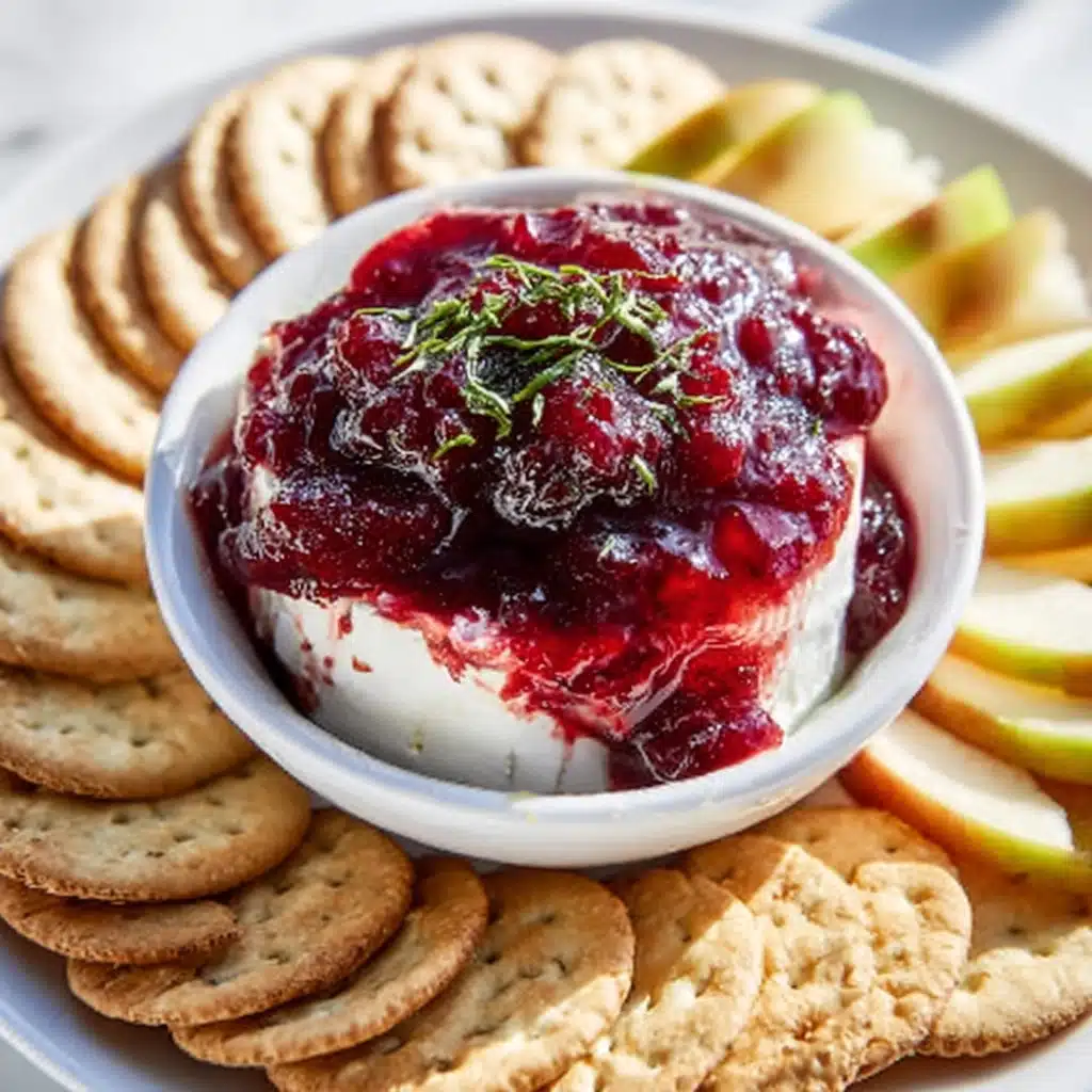 Baked Cranberry Cream Cheese Dip Recipe - Recipe Image