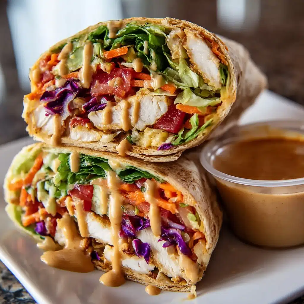 Thai Peanut Chicken Wraps Recipe - Recipe Image
