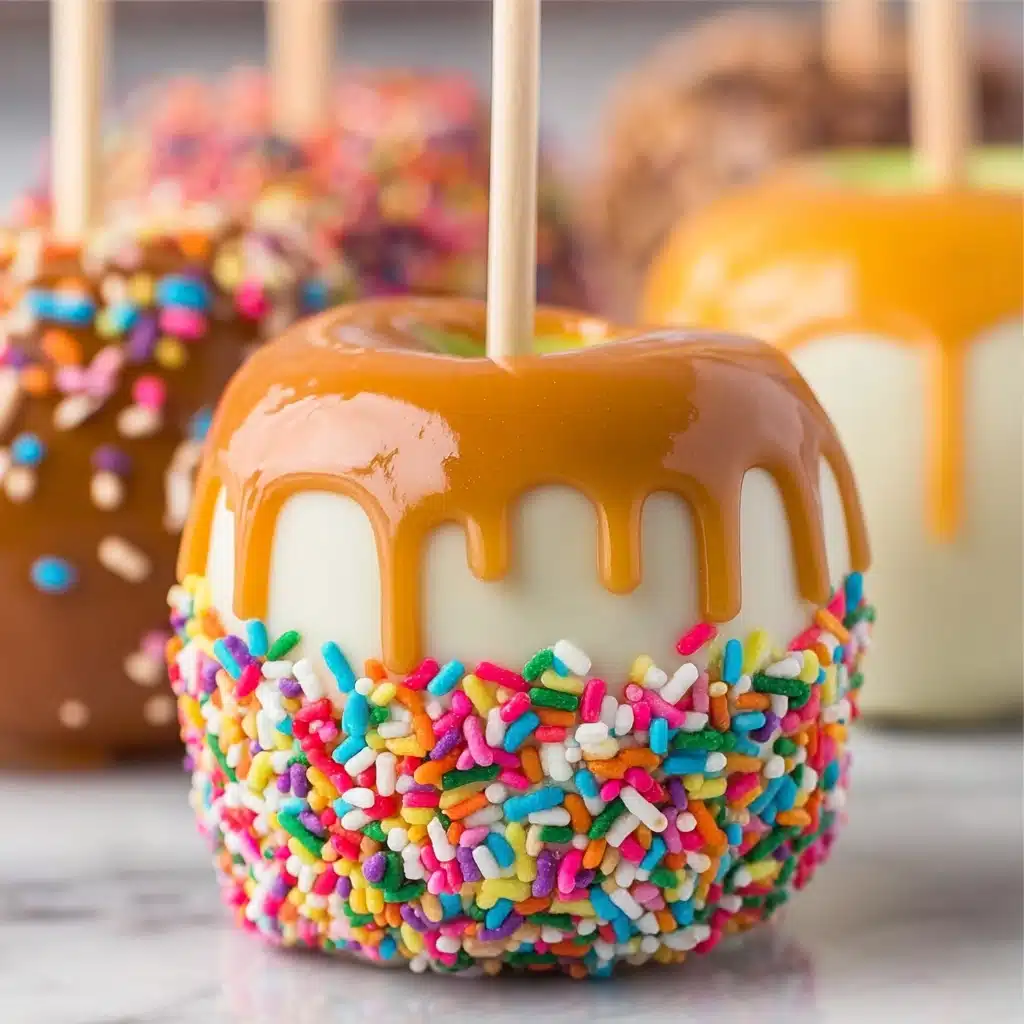 How to Make Gourmet Caramel Apples Recipe - Recipe Image