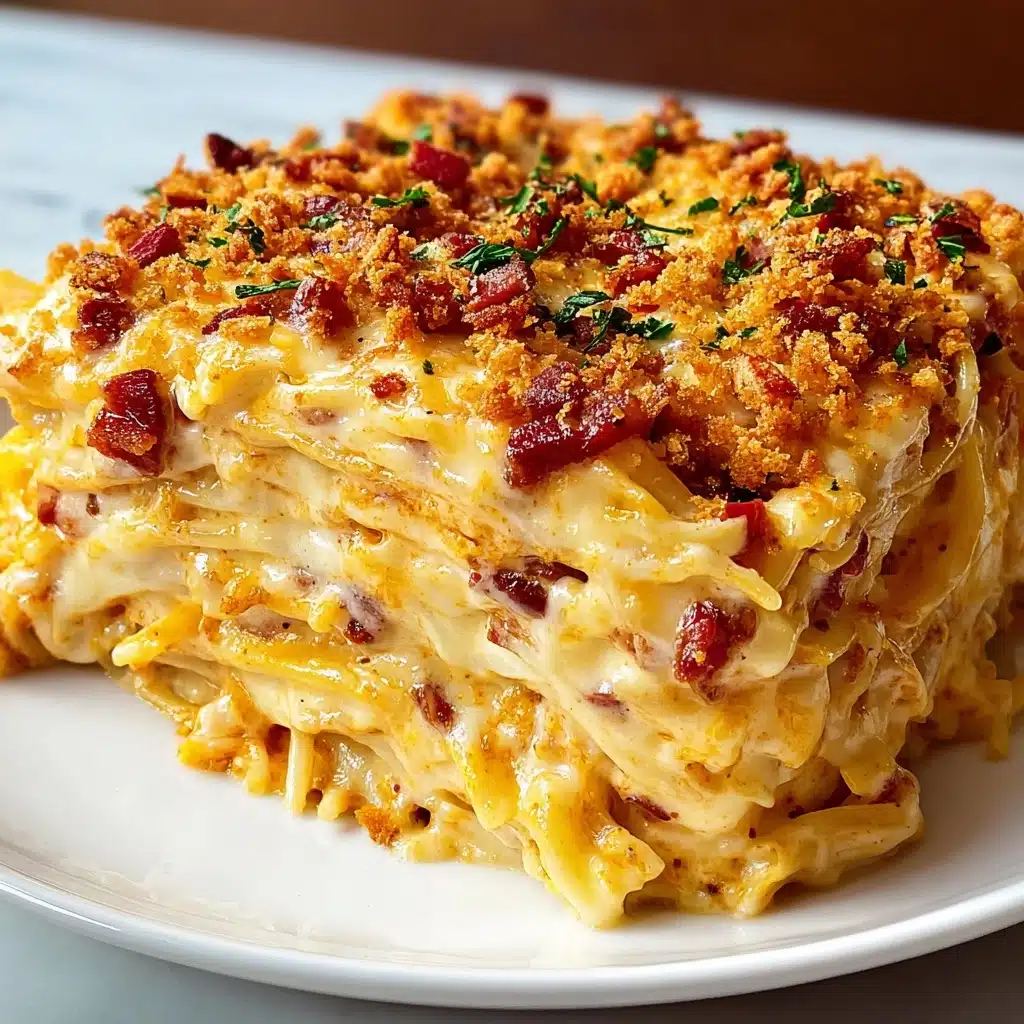 Spicy Southern Cheesy Chicken Spaghetti Casserole Recipe - Recipe Image