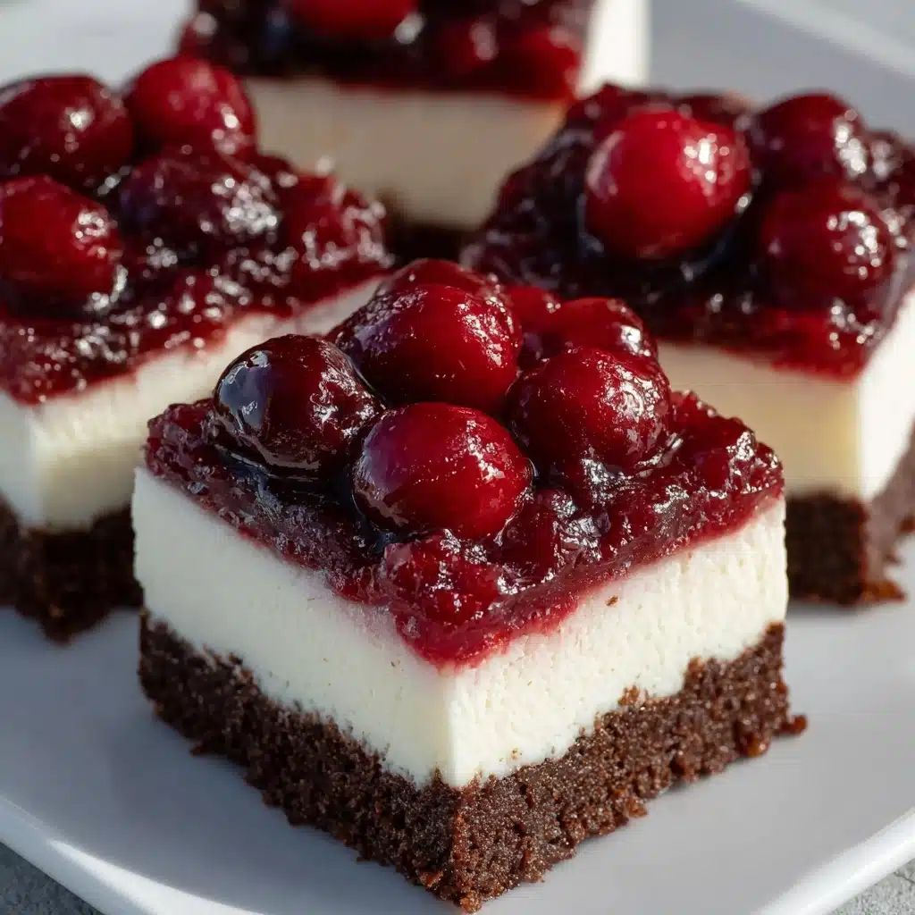 Black Forest Cheesecake Bars Recipe - Recipe Image