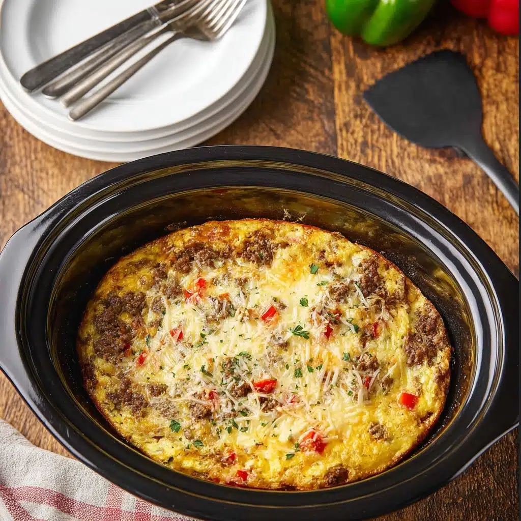 Crockpot Christmas Breakfast Casserole Recipe - Recipe Image