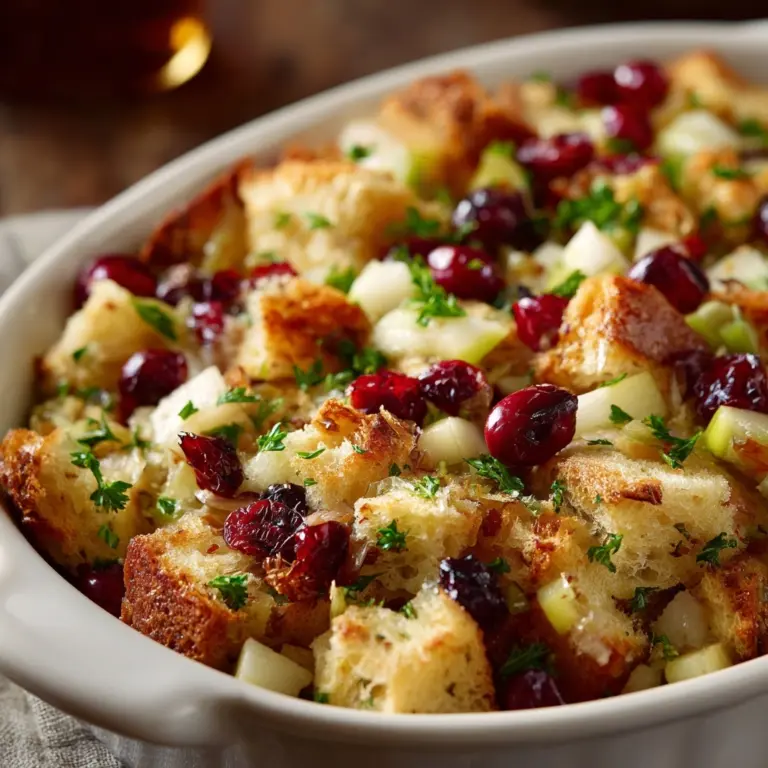 Apple Cranberry Stuffing Recipe