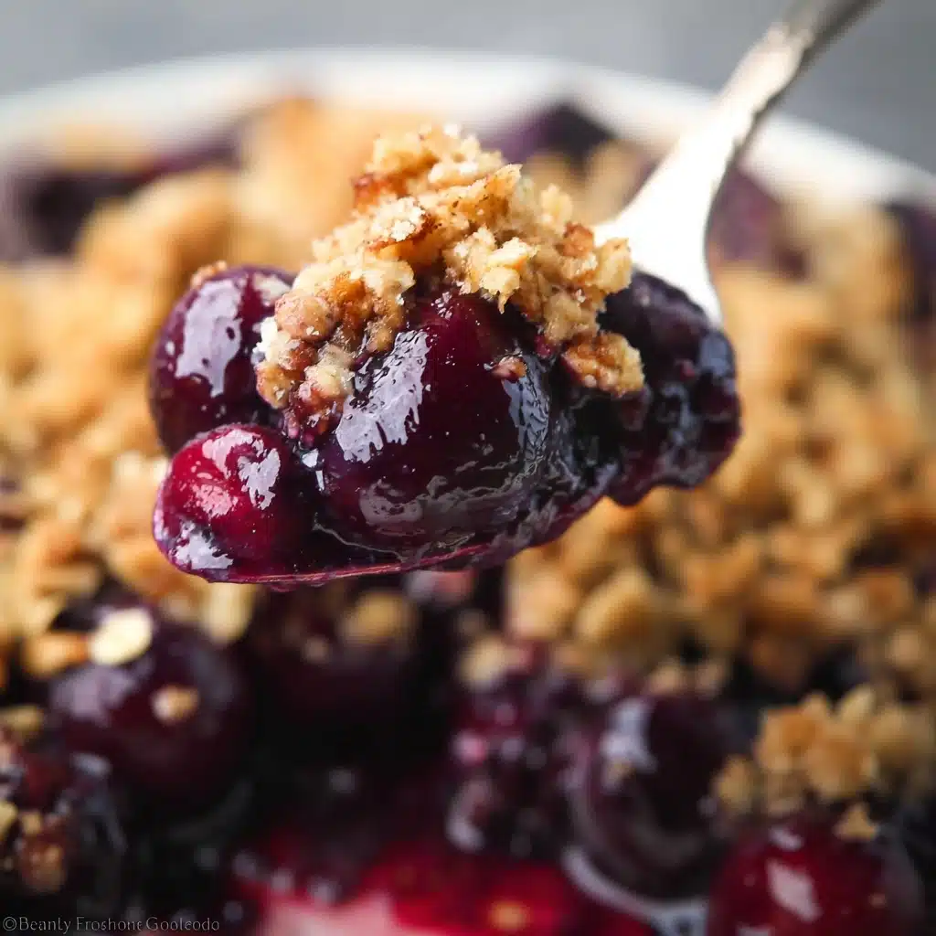 Clean Blueberry Almond Crumble Recipe - Recipe Image