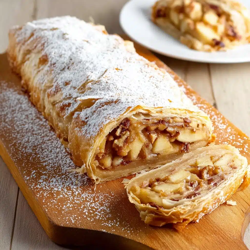 Easy Apple Strudel Recipe with Filo Pastry Recipe - Recipe Image