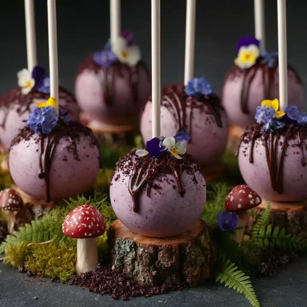 Forbidden Forest Blackberry Cheesecake Pops Recipe - Recipe Image
