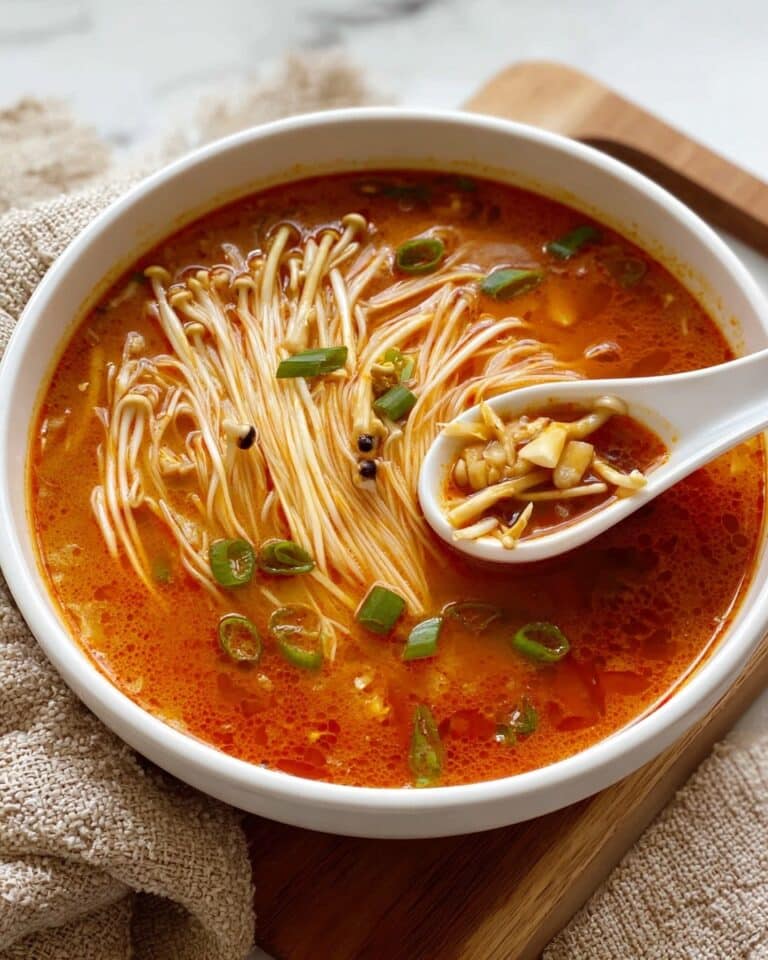 Tomato Enoki Mushroom Soup Recipe