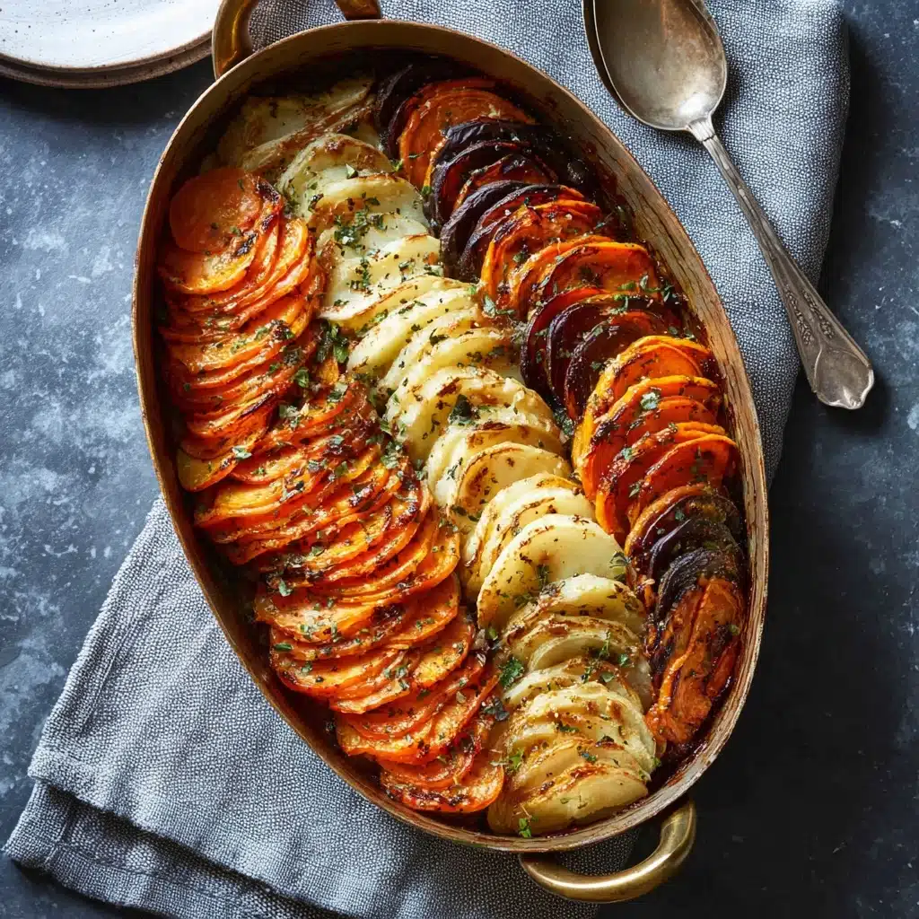 Cheesy Root Vegetable Gratin Recipe - Recipe Image