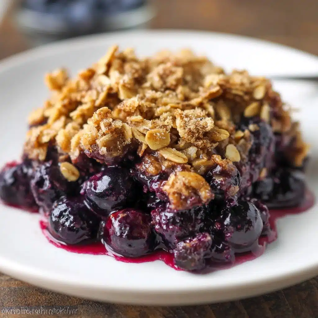 Clean Blueberry Almond Crumble Recipe - Recipe Image