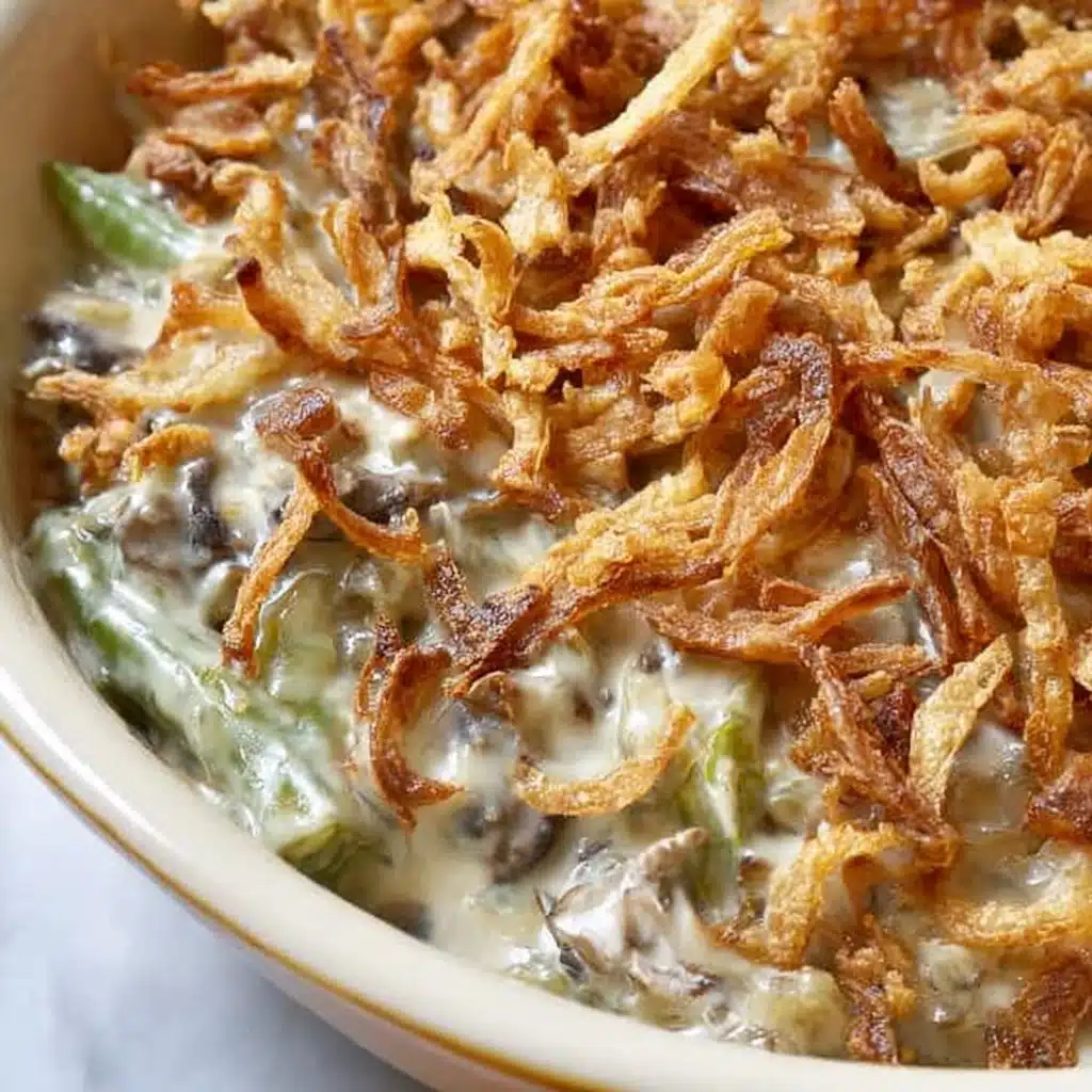 Best Southern Green Bean Casserole Recipe From Scratch Recipe - Recipe Image