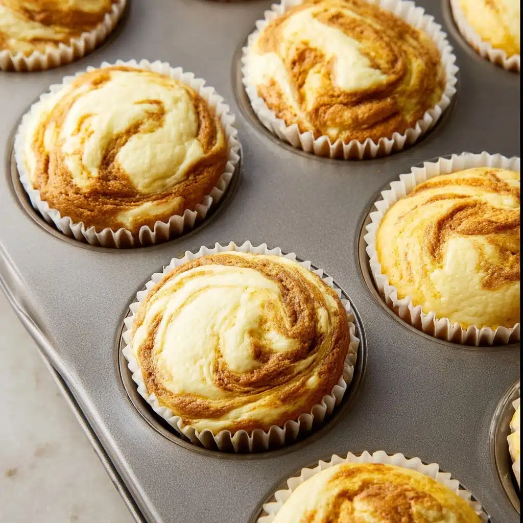Best Swirled Pumpkin Cream Cheese Muffins Recipe - Recipe Image