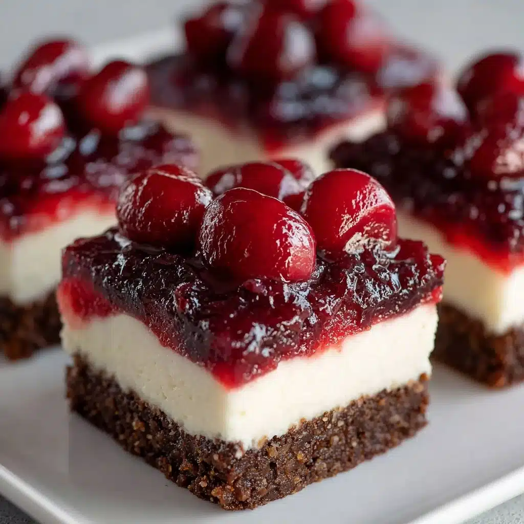 Black Forest Cheesecake Bars Recipe - Recipe Image