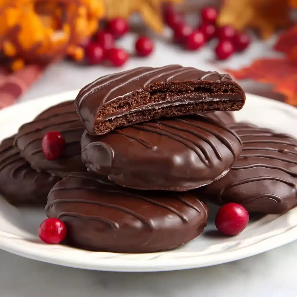 Dark Chocolate Covered Cranberry Sauce Bites Recipe - Recipe Image