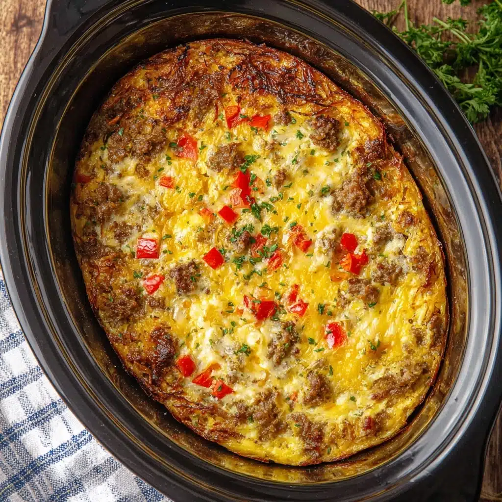 Crockpot Christmas Breakfast Casserole Recipe - Recipe Image