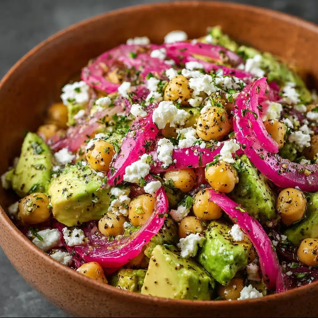 Chickpea Feta Avocado Salad Recipe - Recipe Image