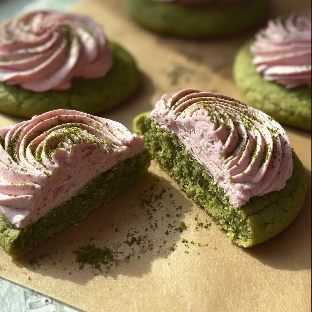 Strawberry Matcha Cookies Recipe - Recipe Image