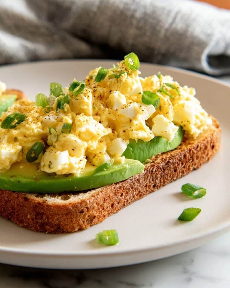 Egg Salad with Cottage Cheese on Sourdough Toast Recipe