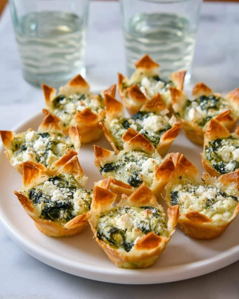 Spinach-Artichoke Dip Wonton Cups Recipe