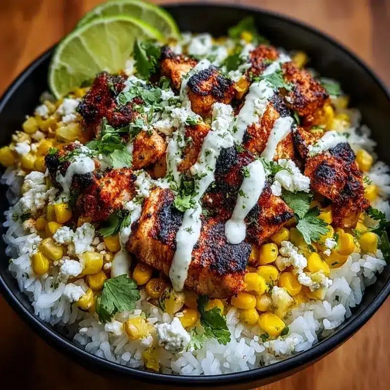 Street Corn Chicken Bowl: A Flavorful & Easy Recipe