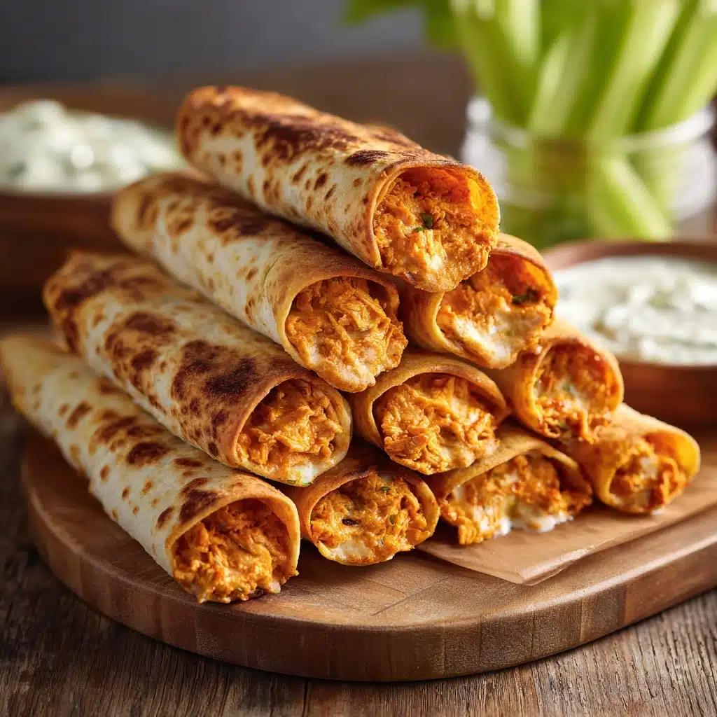 Buffalo Chicken Taquitos For The Win! Recipe - Recipe Image