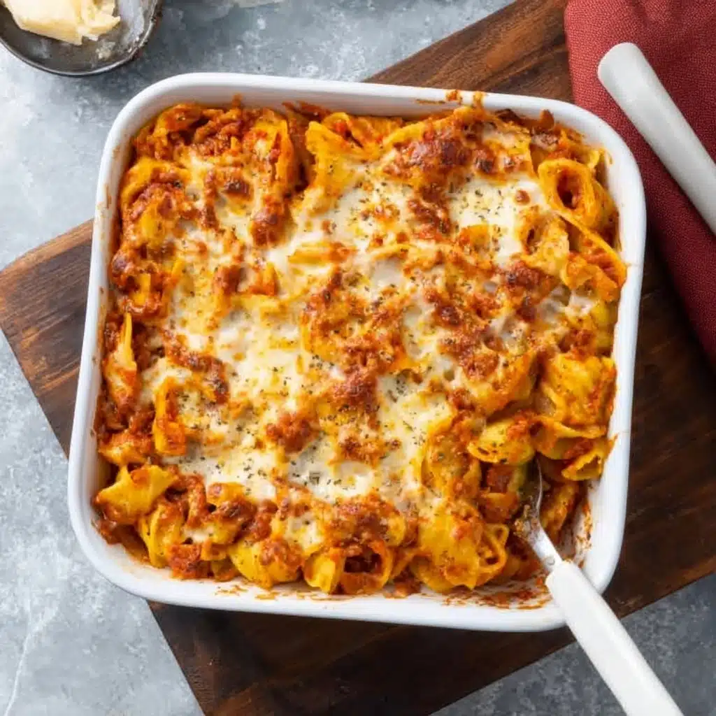 Cheesy Tortellini Bake Recipe - Recipe Image