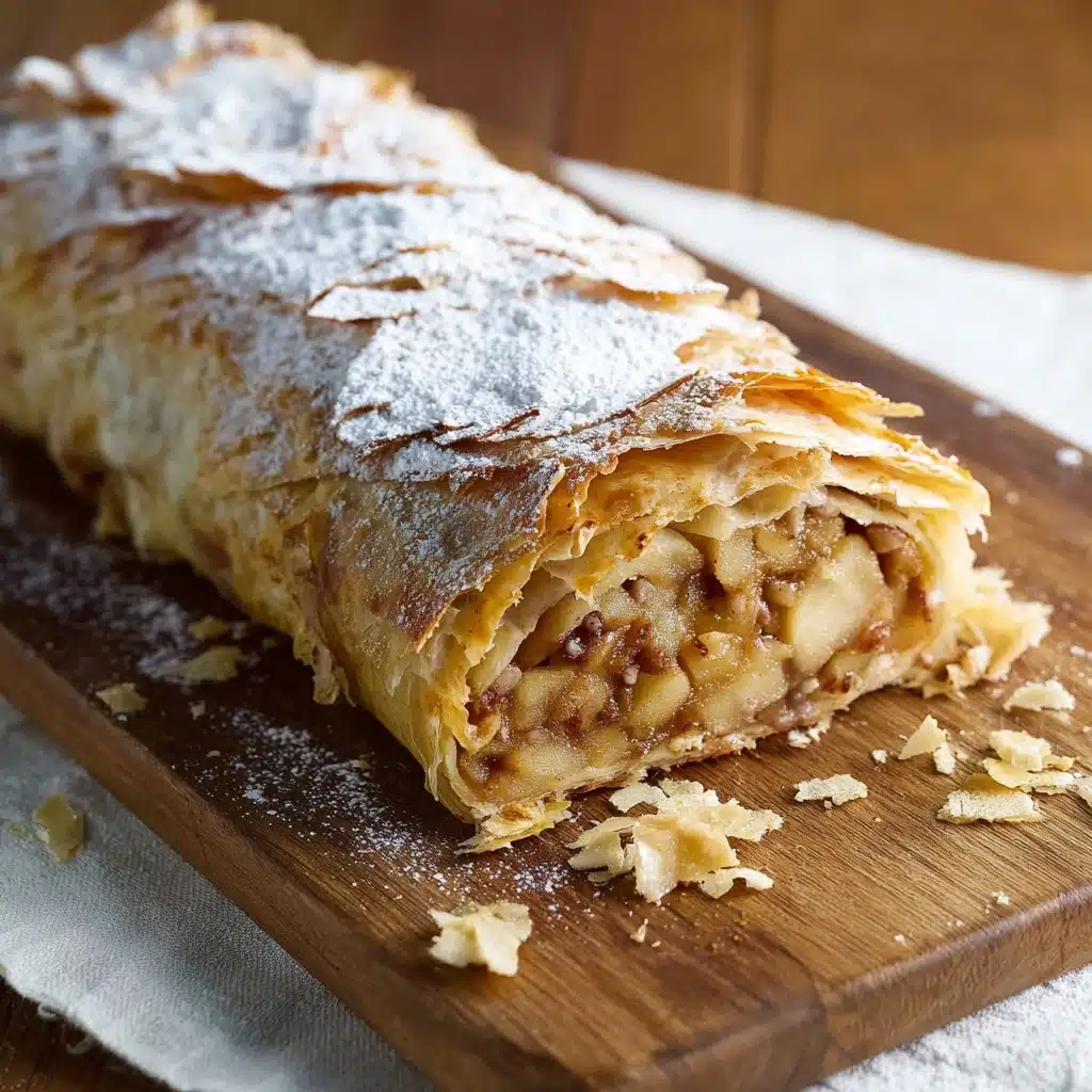 Easy Apple Strudel Recipe with Filo Pastry Recipe - Recipe Image