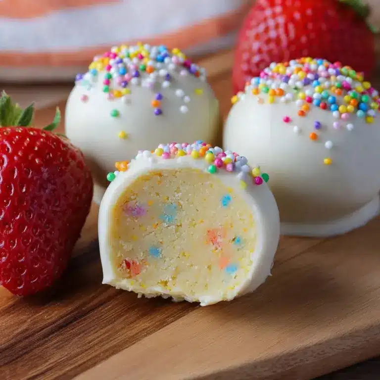 No-Bake Cake Batter Truffles Recipe