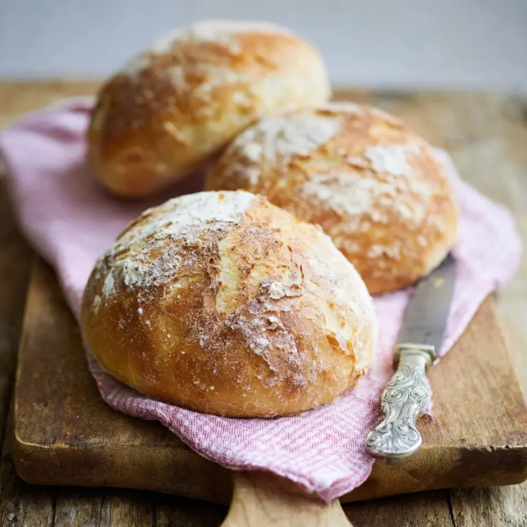 5-Ingredient Crusty Panini Bread (No Knead) Recipe