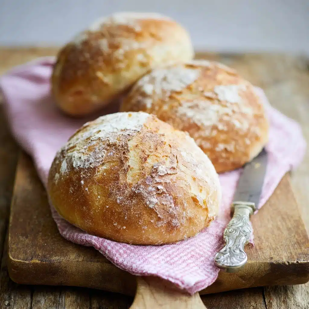 5-Ingredient Crusty Panini Bread (No Knead) Recipe