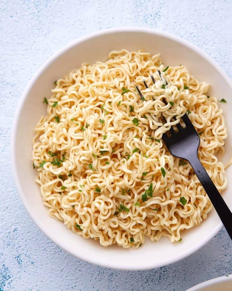 Garlic Butter Ramen Noodles Recipe