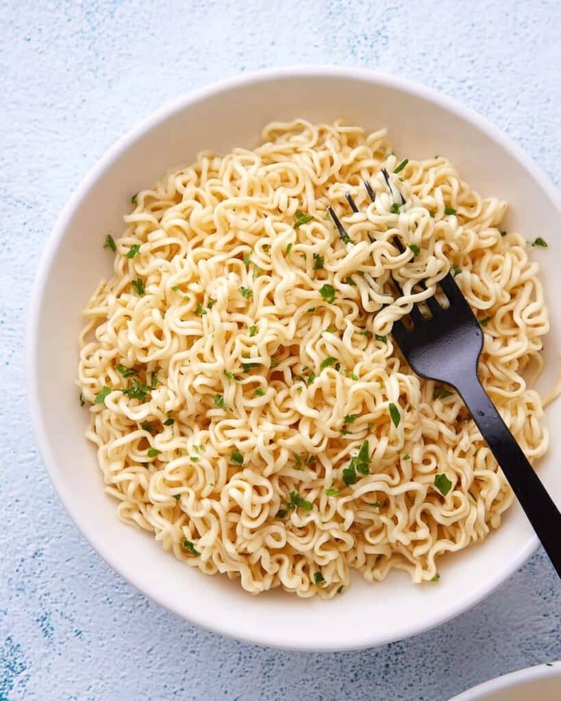 Garlic Butter Ramen Noodles Recipe