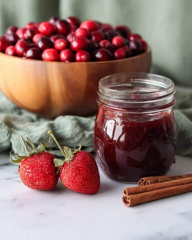 Christmas Cranberry and Strawberry Orange Jam Recipe