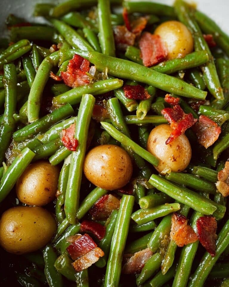 Old Fashioned Green Beans with Bacon and Onion – Green Beans Like Grandma Used to Make Recipe