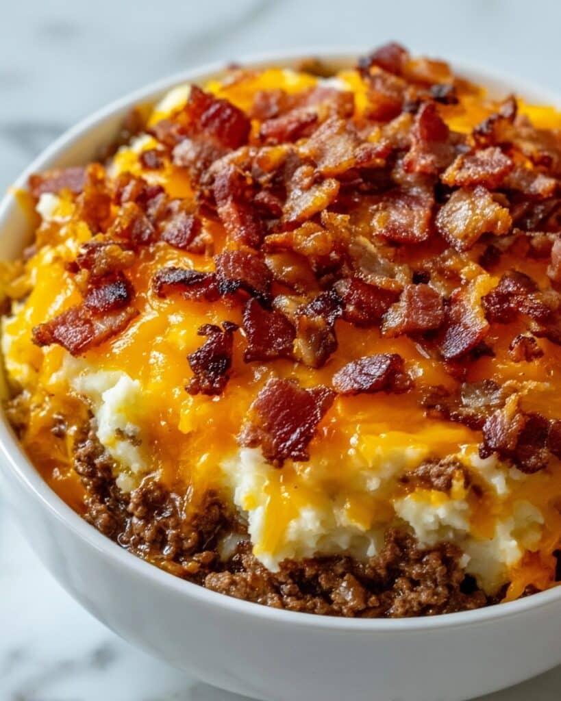 Low Carb Bacon Cheeseburger Casserole Recipe