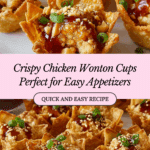 Easy Crispy Chicken Wonton Cups Bursting with Bold Flavors Recipe