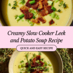 Slow Cooker Leek and Potato Soup Recipe