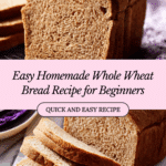 100% Whole Wheat Bread (Single Loaf Recipe) Recipe