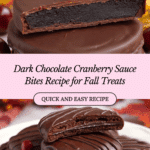 Dark Chocolate Covered Cranberry Sauce Bites Recipe
