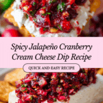Jalapeno Cranberry Cream Cheese Dip Recipe