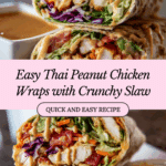 Thai Peanut Chicken Wraps Recipe