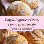5-Ingredient Crusty Panini Bread (No Knead) Recipe