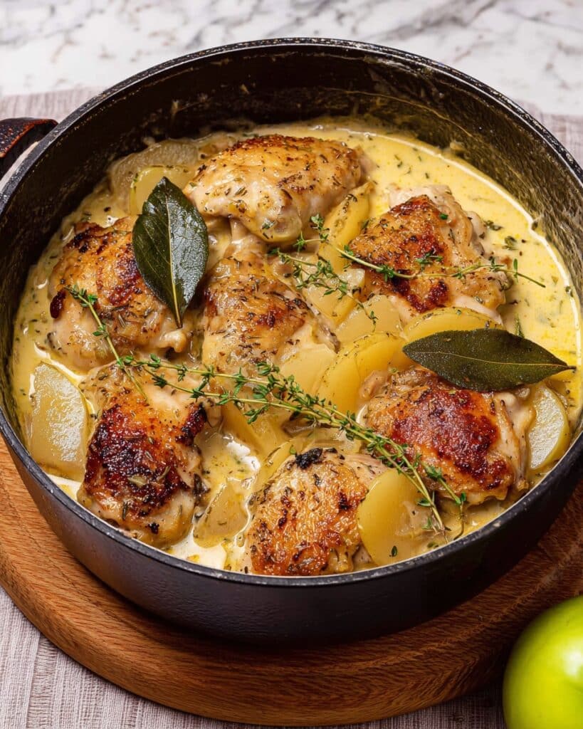 Normandy Chicken – French Apple Cider Chicken Recipe