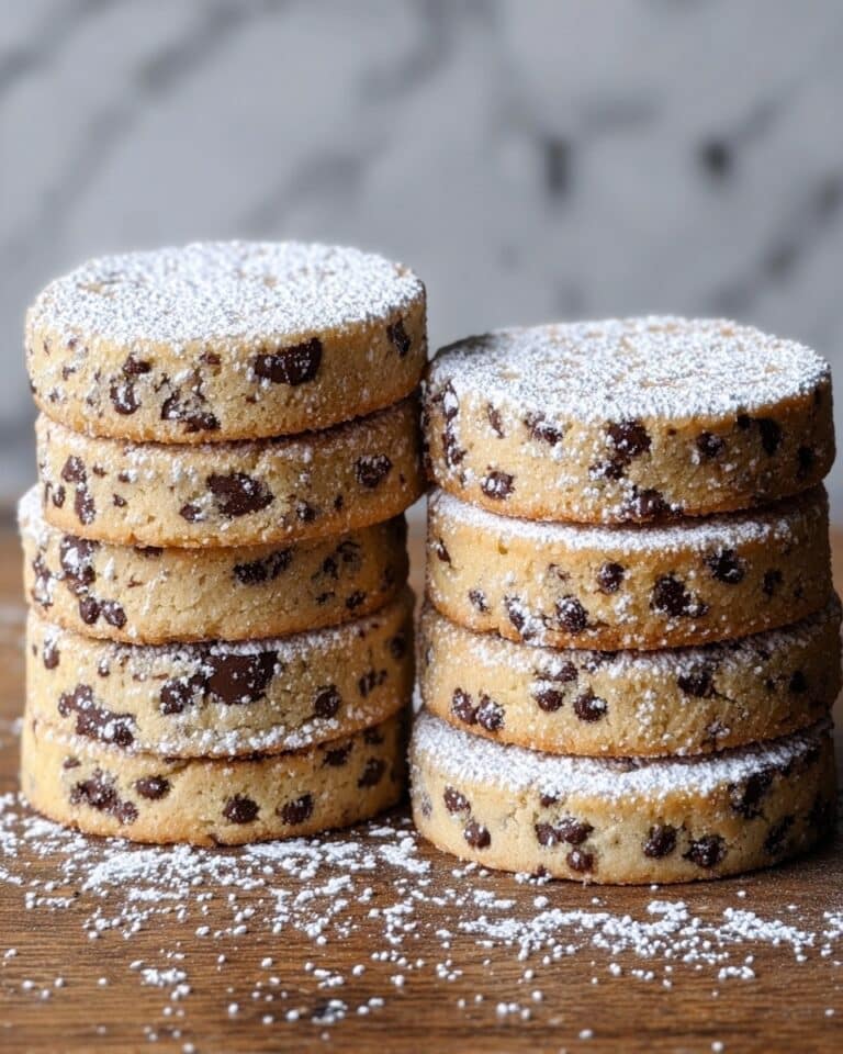 Espresso Shortbread Cookies with Toffee Chunks Recipe