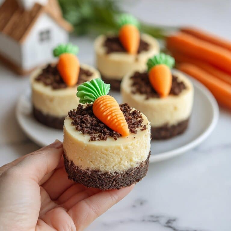 Mini No-Bake Carrot Cake Cheesecakes with White Chocolate Strawberries Recipe