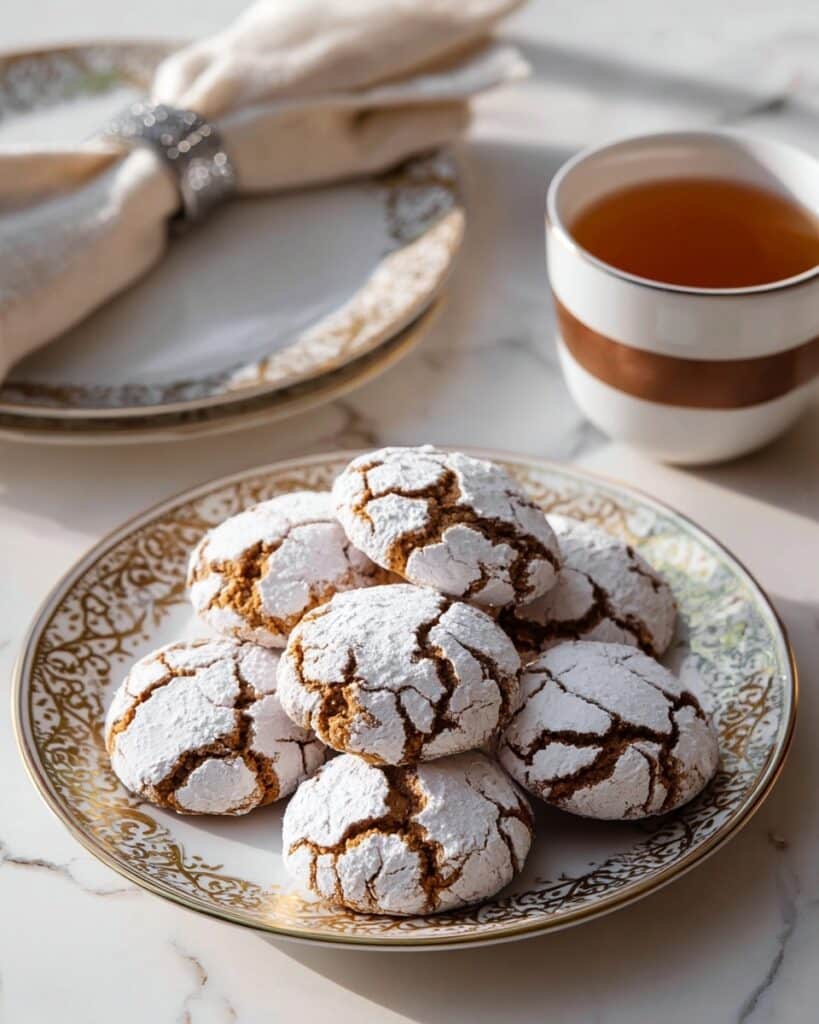 Gingerbread Crinkle Cookies Recipe
