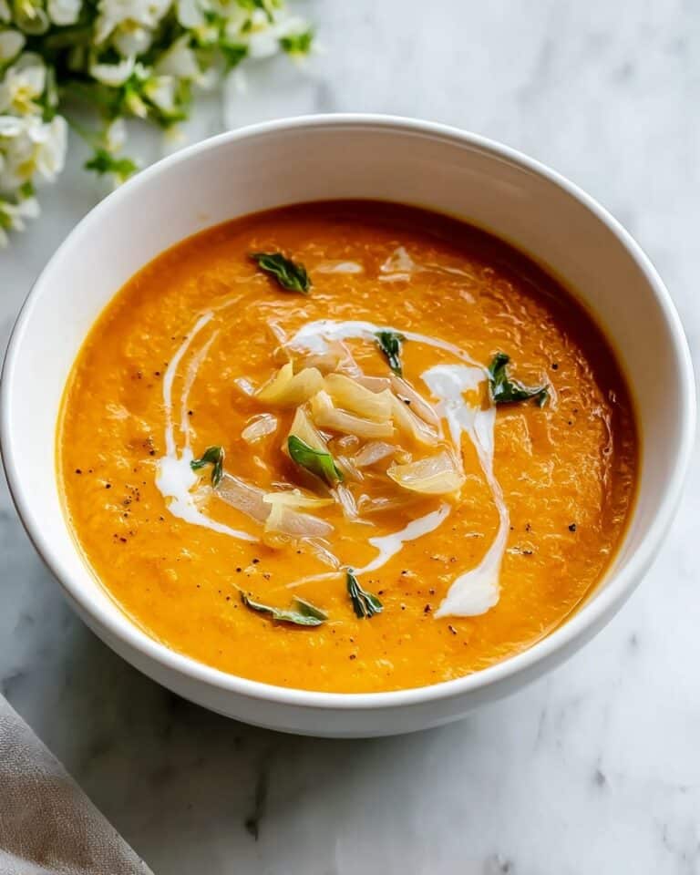 Best Tomato Rice Soup with Caramelized Onions Recipe