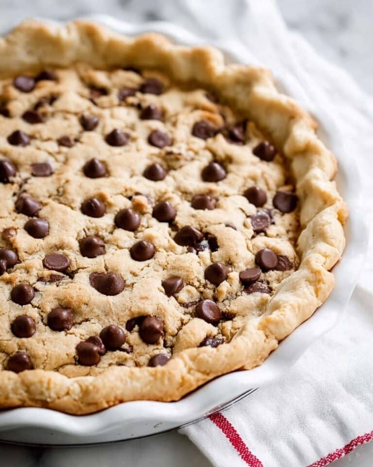 Chocolate Chip Cookie Pie with Dulce de Leche Recipe