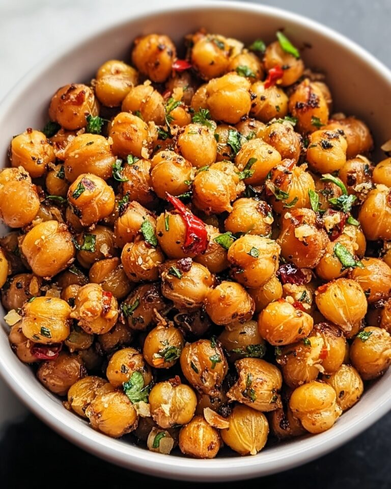 Garlic Herb Roasted Chickpeas Recipe