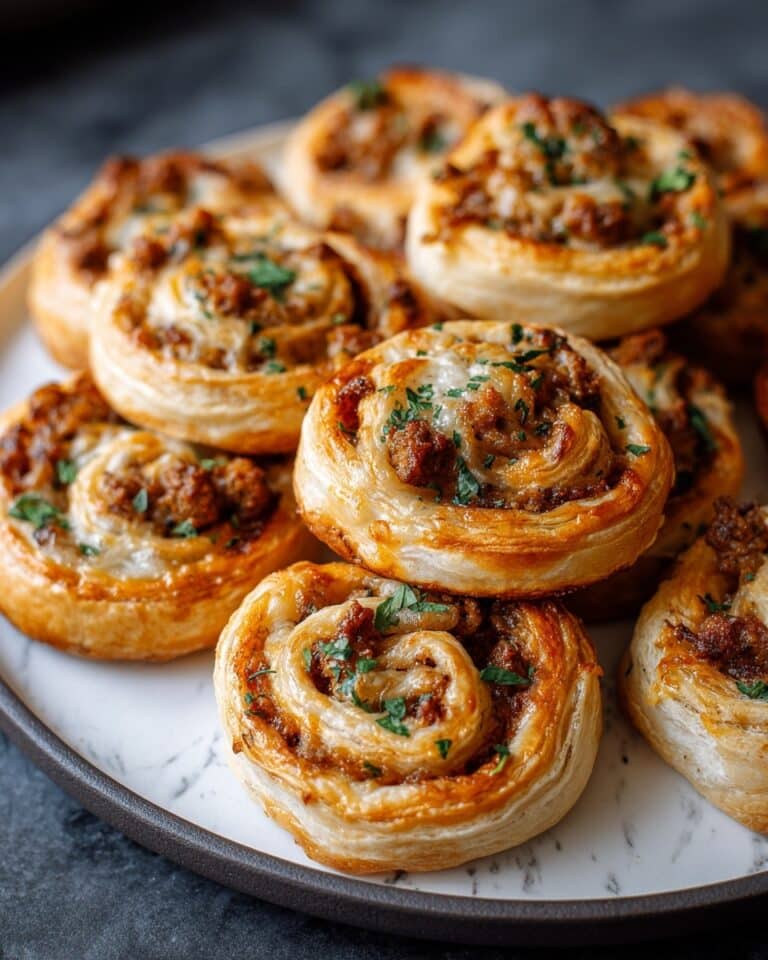 Cheesy Sausage Pinwheels Recipe