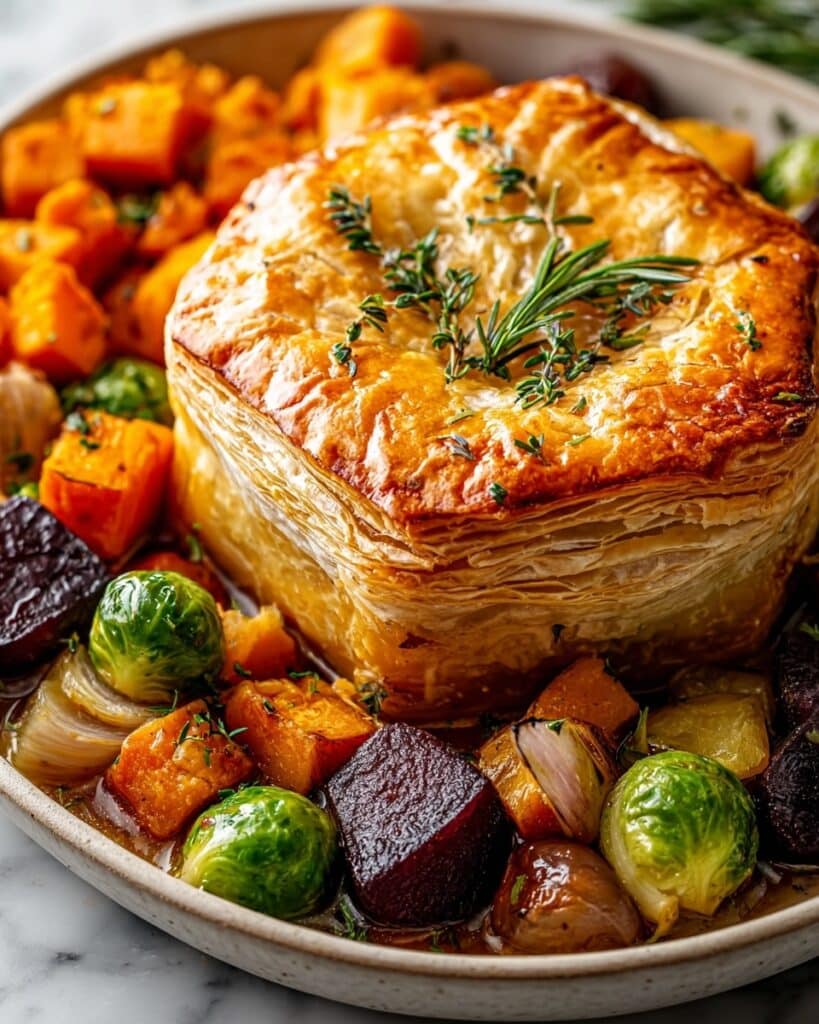 Roasted Autumn Vegetable Pot Pies Recipe